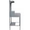 Global Industrial 34-1/2W x 30D x 38H Shop Desk with Pigeonhole Riser, Pegboard, Top Shelf, Flat Surface, Gray 319416GY - alternate 4